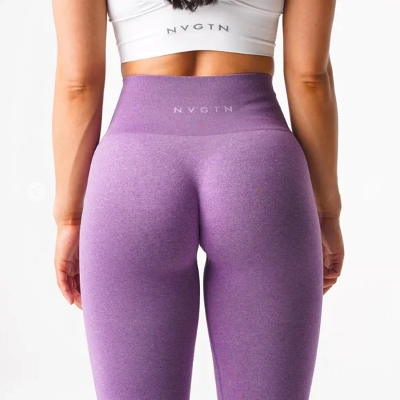 NVGTN Violet NV Seamless Leggings - Picture 4 of 6